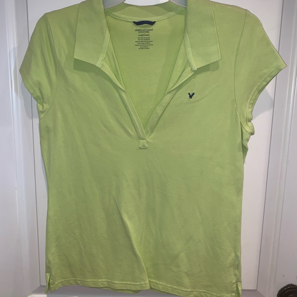 American Eagle V Neck polo